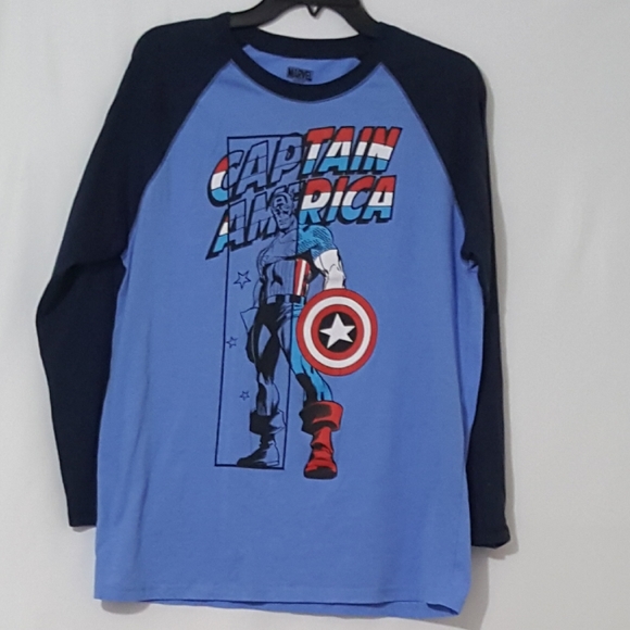 Capital America Long Sleeve Graphic Tee Shirt